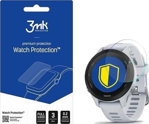 3mk Watch Protection v. FlexibleGlass Lite hybrid Glass - Garmin Forerunner 255s Music