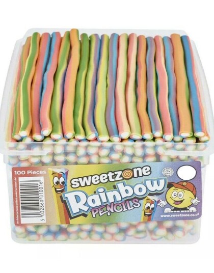 Appleton Sweets 100 stk Sweetzone Rainbow Pencils Godteristenger Halal Sertifisert 013316
