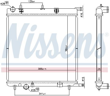 Radiator NISSENS 606400