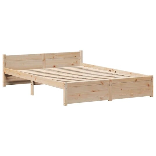 Sengeramme uten madrass 140x200 cm heltre furu