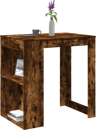  Barbord røkt eik 102x70x103,5 cm konstruert tre 8721158401601