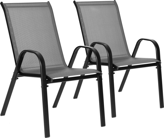 Sett med 2 hage stoler for terrasse balkong MultiGarden Grå Sett med 2 hage stoler for terrasse balkong MultiGarden Grå