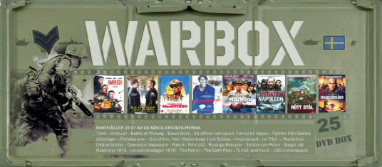 Warbox 25 krigsfilmer DVD