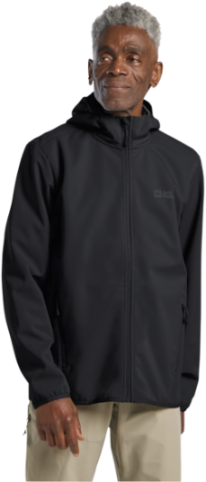 Jack Wolfskin Men"s Bornberg Hoody Black L Jack Wolfskin Men"s Bornberg Hoody Black L