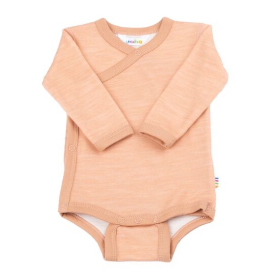 Joha Scarecrow ull/bambus ensfarget omslagsbody korall 50