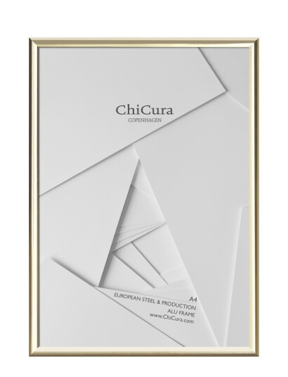 ChiCura Alu Frame A4 Glass Gold 21X29.7CM ChiCura Alu Frame A4 Glass Gold 21X29.7CM