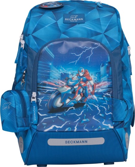 Beckmann Skolesekk 1.kl Blue Lightning Active Air FLX Beckmann Skolesekk 1.kl Blue Lightning Active Air FLX