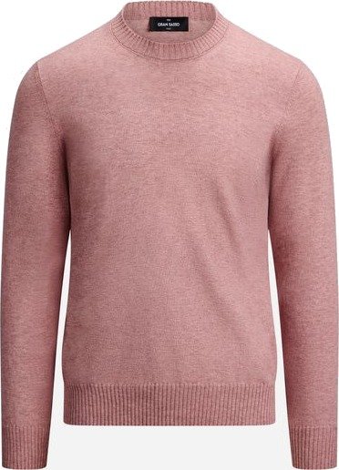 Gran Sasso Crew neck cotton cashmere 54 rød herre Gran Sasso Crew neck cotton cashmere 54 rød herre