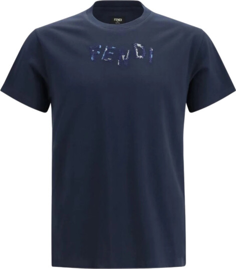 Fendi Herre Topper Blå L,