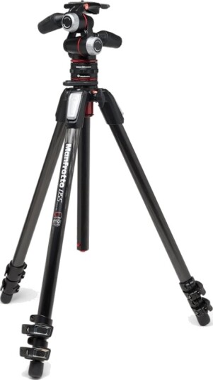 Manfrotto 055 Carbon Fiber Tripod Kit with 3-Way Head MK055CXPRO33WQR