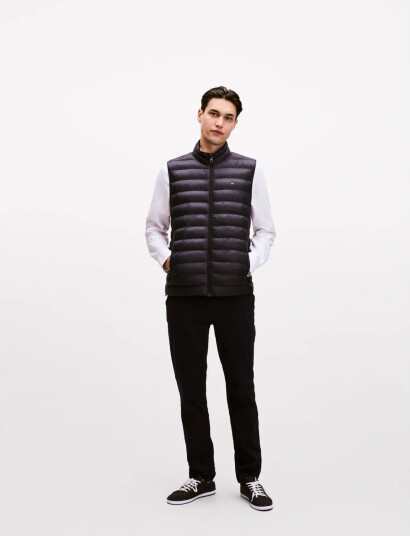 Tommy Hilfiger Core Packable Recycled Vest - Navy - S Tommy Hilfiger Core Packable Recycled Vest - Navy - S