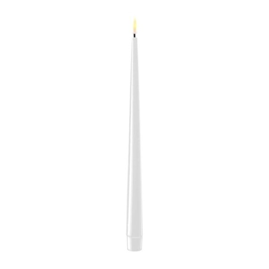 Led kronelys lange 2 pkn