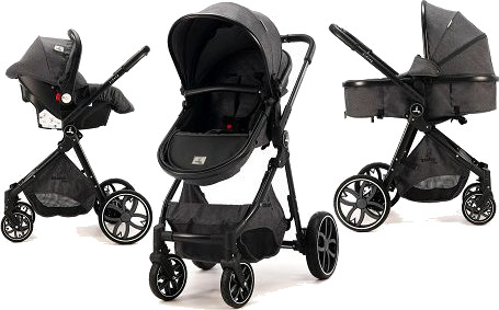 Asalvo Cabriolet Sidney/grå Barnevogner