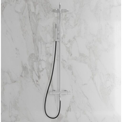Scandtap Steel Pleasure 3 takdusjsett, ø250 mm, krom Stål