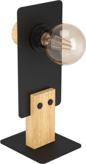 Eglo Bramerton Bordlampe E27 Sort/Tre Fsc Eglo Bramerton Bordlampe E27 Sort/Tre Fsc