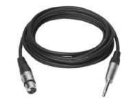 VivoLink - Lydkabel - XLR3 hann til stereojakk hann - 5 m - svart
