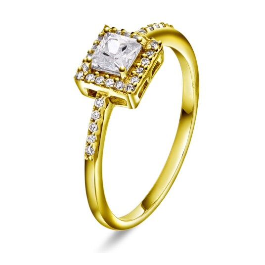 Pan Jewelry Ring med zirkonia Luxe størrelse Ring med zirkonia Luxe 50