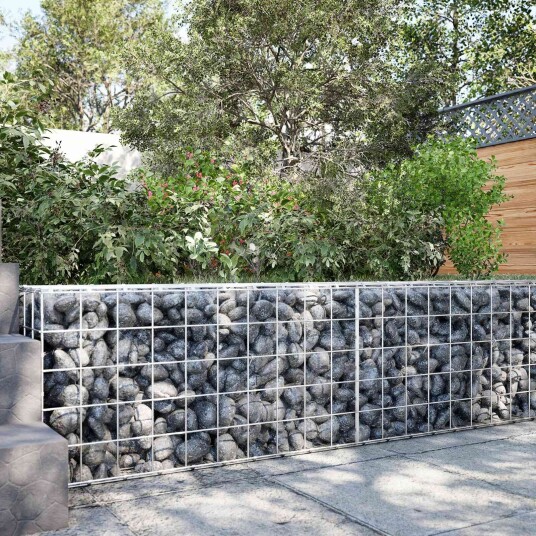 vidaXL Gabion med 3,5 mm tråd og 10x10 cm nett 150x10x50 cm vidaXL Gabion med 3,5 mm tråd og 10x10 cm nett 150x10x50 cm