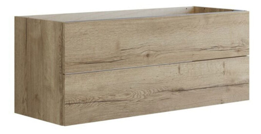 Dansani Inzo Glatt Sideskap 2 Skuff Natur eik / 120cm