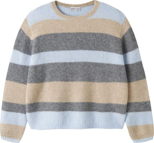 Name It Luci strikketgenser til jente subdued blue (134/140) 134/140