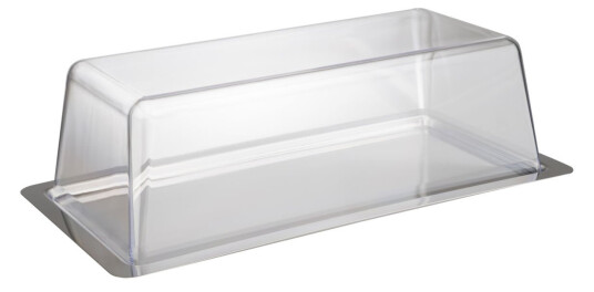 APS Brett med lokk; 33x17x10 cm LxBxH; Sølvfarge; Rektangulær