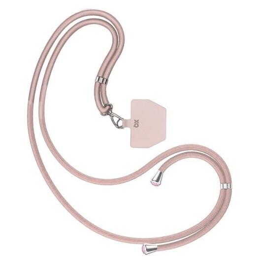 Xqisit Phone Strap Universal mobilreim for mobildeksler Rosa