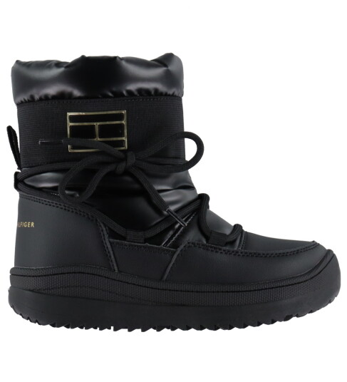Tommy Hilfiger Tommy Hilfiger Snow Boots Faux Leather/Nylon Fabric - Black - 30/19.5CM