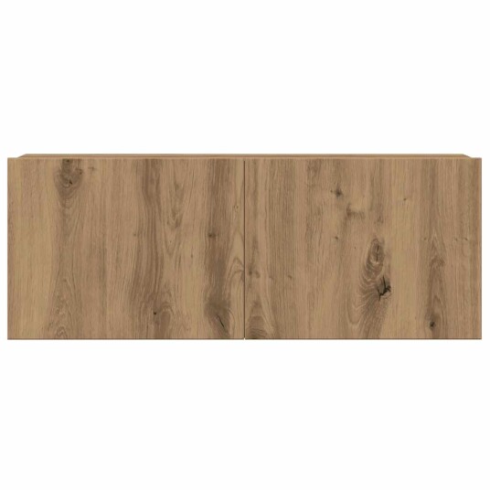  TV-skapsett 4 deler veggmontert artisan eik konstruert tre 8721158760500