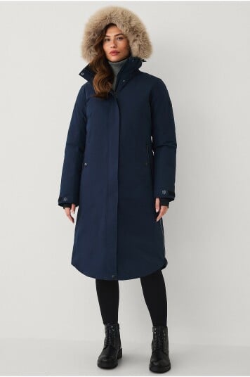 Áhkká Dunparkas Down Parka Polar W Blå