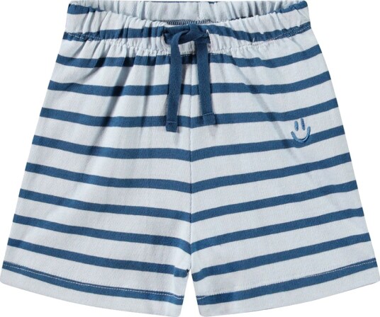 Molo Shorts Skie Lagoa Stripe Molo 1½ år (86) Shorts Blå