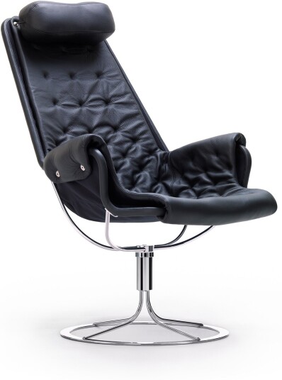 Dux Dux Jetson Fullkledd Naturale Schwartz Lenestoler Bruno Mathsson Svart Lær/naturlig Materiale/metall/syntetisk