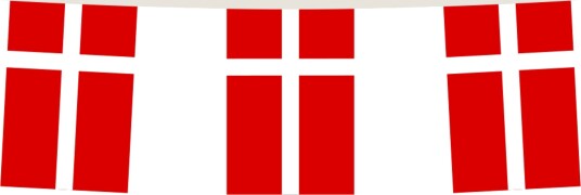 Hisab Joker Flaggirlander Danske Flagg 78626
