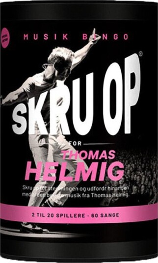 Skru Opp Musikken Bingo Brettspill 15+ År Skru Opp For Thomas Helmig
