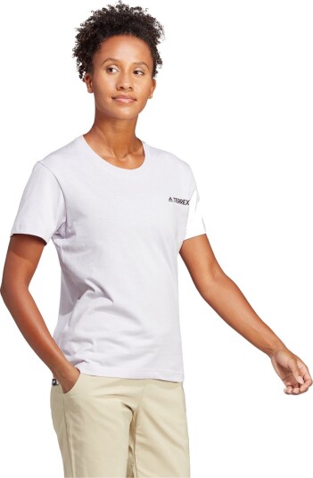 adidas Terrex Mountain Fun Graphic T skjorte Dame Lilla S