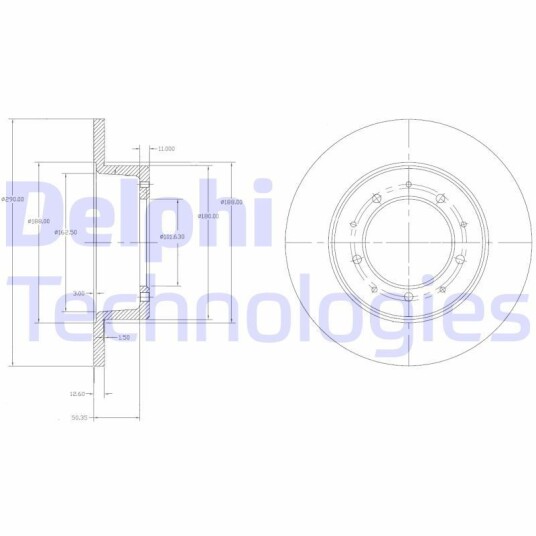 Bremseskive DELPHI BG2799 Bremseskive DELPHI BG2799
