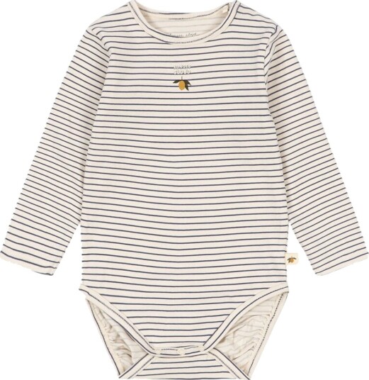 Konges Sløjd Body I/e Stripe Como Konges Sløjd 3 år (98) Langermet Body Beige Blå Marineblå