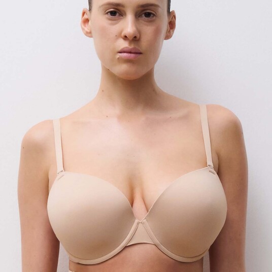 Chantelle BH EasyFeel Open Back T-shirt Bra Beige X-Large Dame Chantelle BH EasyFeel Open Back T-shirt Bra Beige X-Large Dame