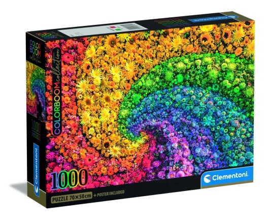 Clementoni Puslespill 1000 HQC Colorboom Whirl Clementoni Clementoni Puslespill 1000 HQC Colorboom Whirl Clementoni