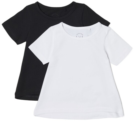 Luca &  Lola Malena Topp 2-pack White/Anthracite 122-128