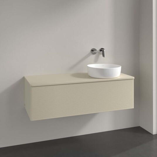 Villeroy & Boch  Antao Servantskap med 1 skuff 120x50x36 cm u/lys Grå Matt