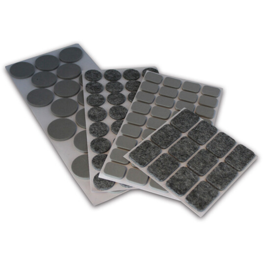 MILLEX 100 STK MØBELKNOTTER GRÅ 300X115X10 MM