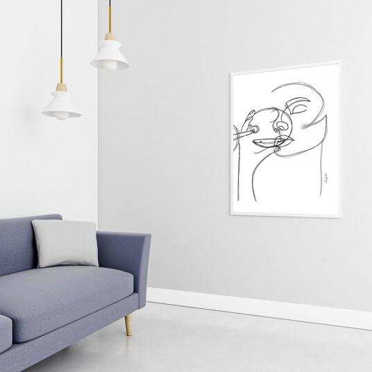 Diverse Dauartwork Delightful 35x50cm Hvit
