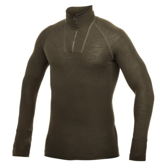 Woolpower Men's Zip Turtleneck Lite Pine Green S