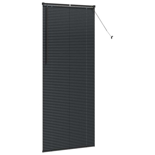 Vindu Persienne med gardiner Svart Aluminium