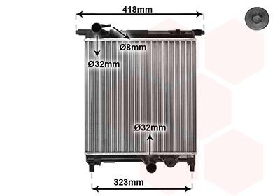 Radiator VAN WEZEL 58002325