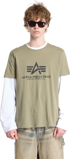 Alpha Industries Basic T Shirt Bl Green M