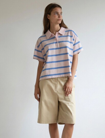 STUDIO FEDER Ruth Ss Polo Pink XL STUDIO FEDER Ruth Ss Polo Pink XL