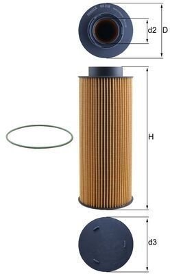 Oljefilter MAHLE ORIGINAL OX 376D