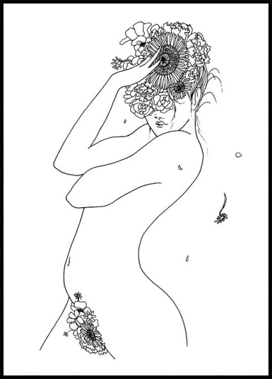 Pictufy Studio Ii Flower Girl Plakat Plakat / 40x50cm