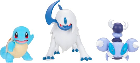 Pokémon Battle Figursett 3-pakk med Squirtle, Absol og Skorupi Pokémon Battle Figursett 3-pakk med Squirtle, Absol og Skorupi